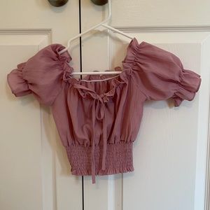 Cute Pink Crop Top